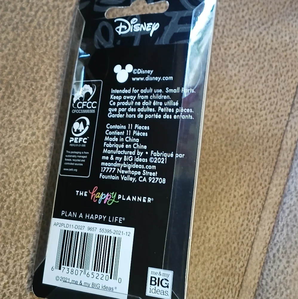 The Happy Planner X Disney Mickey Mouse medium discs gold glitter